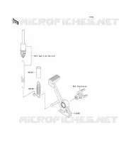 PEDALE FRENO   TORK LINK per Kawasaki Z1000 2006