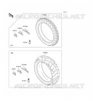 PNEUMATICI per Kawasaki Z1000 2006