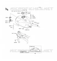 SERBATOIO DI CARBURANTE per Kawasaki Z1000 2006