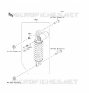 SOSPENSIONI   AMMORTIZZATORE per Kawasaki Z1000 2006