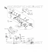 TELAIO MATERIALE ELETTRICO per Kawasaki Z1000 2006