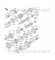 TRASMISSIONE per Kawasaki Z1000 2006