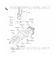 ALBERO MOTORE per Kawasaki Z1000 2007