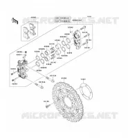 FRENO ANTERIORE per Kawasaki Z1000 2007