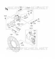 FRENO POSTERIORE per Kawasaki Z1000 2007