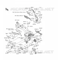 PARTI DEL TELAIO (COUVERTURE) per Kawasaki Z1000 2007