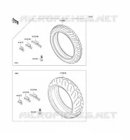 PNEUMATICI per Kawasaki Z1000 2007