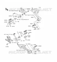 POGGIAPIEDI per Kawasaki Z1000 2007