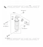 SOSPENSIONI   AMMORTIZZATORE per Kawasaki Z1000 2007