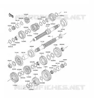 TRASMISSIONE per Kawasaki Z1000 2007