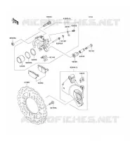 FRENO POSTERIORE per Kawasaki Z1000 2007