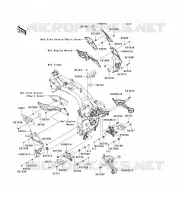 PARTI DEL TELAIO (COUVERTURE) per Kawasaki Z1000 2008