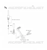 PEDALE DEL FRENO per Kawasaki Z1000 2008