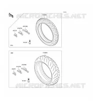 PNEUMATICI per Kawasaki Z1000 2008