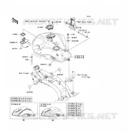 SERBATOIO DI CARBURANTE per Kawasaki Z1000 2008