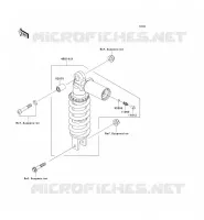 SOSPENSIONI   AMMORTIZZATORE per Kawasaki Z1000 2008