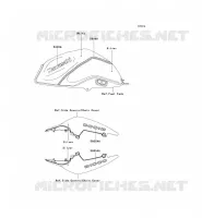 ADESIVO(WHITE/SILVER) per Kawasaki Z1000 2009