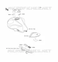 ETICHETTE per Kawasaki Z1000 2009
