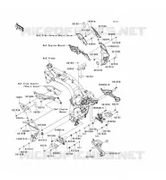 PARTI DEL TELAIO (COUVERTURE) per Kawasaki Z1000 2009
