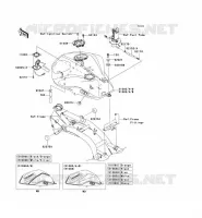 SERBATOIO DI CARBURANTE per Kawasaki Z1000 2009