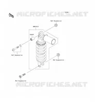 SOSPENSIONI   AMMORTIZZATORE per Kawasaki Z1000 2009