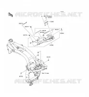 Staffa della batteria per Kawasaki Z1000 2009