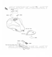 ETICHETTE per Kawasaki Z1000 ABS 2007