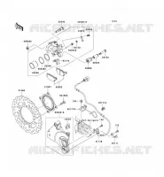 FRENO POSTERIORE per Kawasaki Z1000 ABS 2007