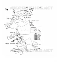 PARAFANGO per Kawasaki Z1000 ABS 2007
