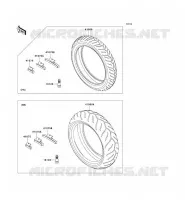 PNEUMATICI per Kawasaki Z1000 ABS 2007