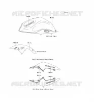 ADESIVO(WHITE) per Kawasaki Z1000 ABS 2008