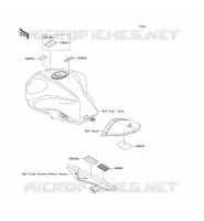 ETICHETTE per Kawasaki Z1000 ABS 2008