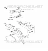 FANALE POSTERIORE(S) per Kawasaki Z1000 ABS 2008