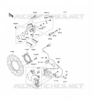 FRENO POSTERIORE per Kawasaki Z1000 ABS 2008