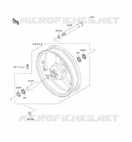 MOZZO ANTERIORE per Kawasaki Z1000 ABS 2008