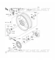 MOZZO POSTERIORE per Kawasaki Z1000 ABS 2008