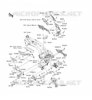 PARTI DEL TELAIO (COUVERTURE) per Kawasaki Z1000 ABS 2008