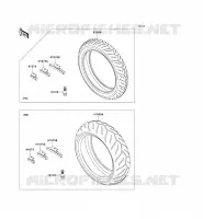 PNEUMATICI per Kawasaki Z1000 ABS 2008