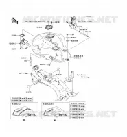 SERBATOIO DI CARBURANTE per Kawasaki Z1000 ABS 2008