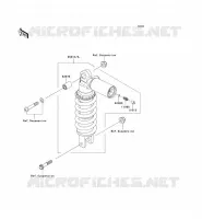 SOSPENSIONI   AMMORTIZZATORE per Kawasaki Z1000 ABS 2008