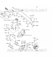 TUBO FRENO per Kawasaki Z1000 ABS 2008