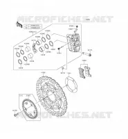 FRENO ANTERIORE per Kawasaki Z1000 ABS 2015