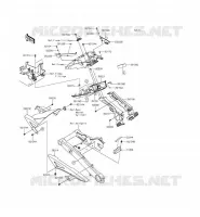 PARAFANGO POSTERIORE per Kawasaki Z1000 ABS 2015
