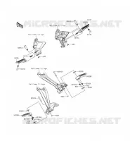 POGGIAPIEDI per Kawasaki Z1000 ABS 2015
