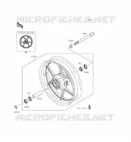 RUOTA ANTERIORE per Kawasaki Z1000 ABS 2015