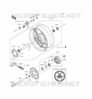 RUOTA POSTERIORE   CATENA per Kawasaki Z1000 ABS 2015