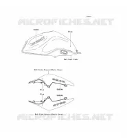 ADESIVO(BLEU) per Kawasaki Z750 2008