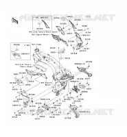PARTI DEL TELAIO (COUVERTURE) per Kawasaki Z750 2008