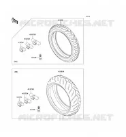 PNEUMATICI per Kawasaki Z750 2008
