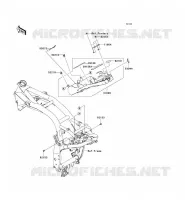 Staffa della batteria per Kawasaki Z750 2008